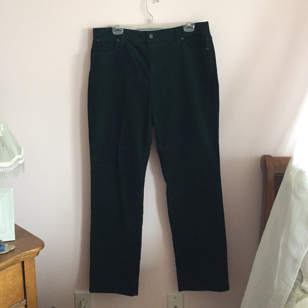 Forest green corduroy pants NWT
